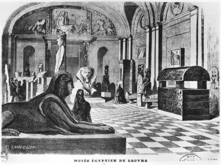 Salles égyptiennes - Dieudonné Auguste Lancelot - Gravure Pégard 1851.jpg