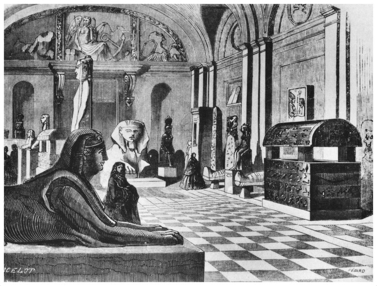 Salles égyptiennes - Dieudonné Auguste Lancelot - Gravure Pégard 1851-001.jpg