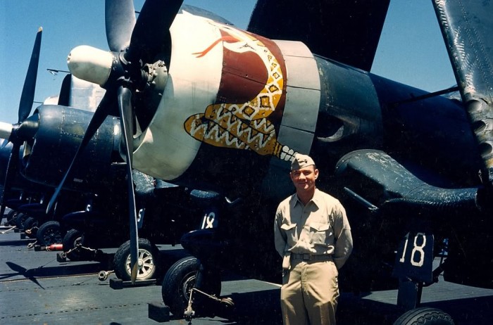 Corée Tornado F4U-1stLtBudYountandLtDustyFaustfromVMF-323Korea1951.jpg